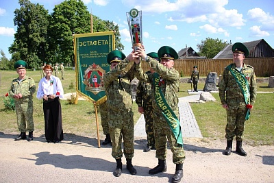 Пинские пограничники приняли эстафету, посвящённую 105-летию органов пограничной службы